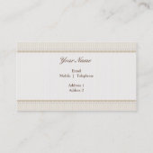 VISITEKAARTJE stijlvol goddelijk  goudbruin (Achterkant)