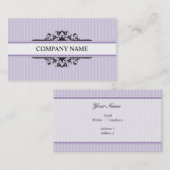 VISITEKAARTJE Stijlvol Goddelijk  paarse Zwart (Voorkant / Achterkant)