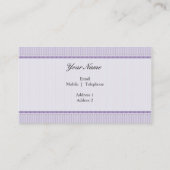 VISITEKAARTJE Stijlvol Goddelijk  paarse Zwart (Achterkant)