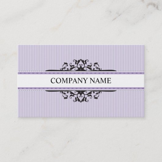 VISITEKAARTJE Stijlvol Goddelijk  paarse Zwart (Voorkant)