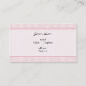 VISITEKAARTJE Stijlvol Goddelijk Roze Zwart (Achterkant)