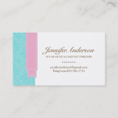 Visitekaartje Stijlvolle Pop (Achterkant)