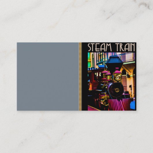 Visitekaartje stoomtrein (Voorkant)