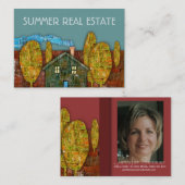 visitekaartje "Summer Real Estate" (Voorkant / Achterkant)