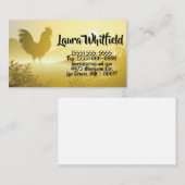 Visitekaartje Sunny Morning Boerderij Country Rust (Voorkant / Achterkant)