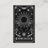 Visitekaartje Tarot Card Reader (Voorkant)