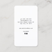 Visitekaartje Tarot Card Reader (Achterkant)