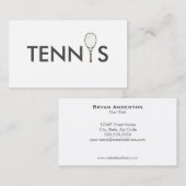 Visitekaartje Tennis Coach (Voorkant / Achterkant)