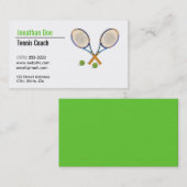 Visitekaartje Tennis Coach (Voorkant / Achterkant)