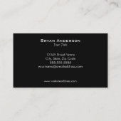 Visitekaartje Tennis Coach (Achterkant)