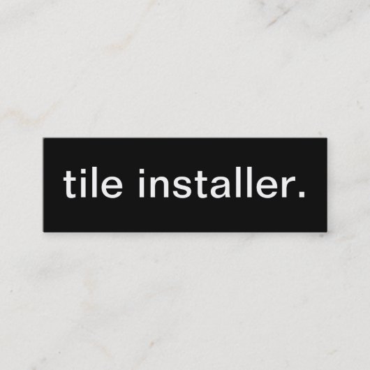 Visitekaartje Tile Installer (Voorkant)