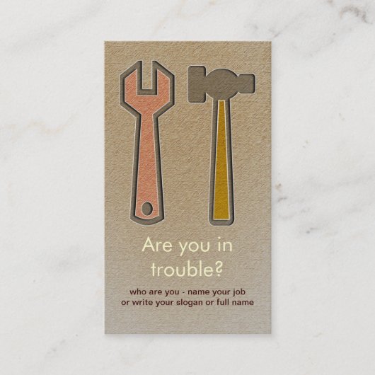 visitekaartje tools (Voorkant)