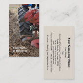 Visitekaartje tractor en ploeg (Voorkant / Achterkant)