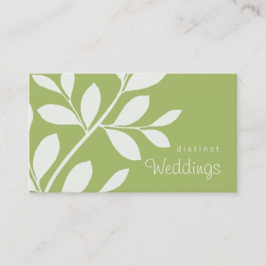 visitekaartje Tree Branch Wedding Planner sage (Voorkant)