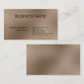 Visitekaartje Trendy Beige Contemmodern Manager (Voorkant / Achterkant)