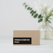 Visitekaartje Trendy & Modern Manager (Staand voorkant)