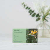 visitekaartje "Tropische bloem" (Staand voorkant)