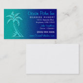 Visitekaartje tropische/palmbomen (Voorkant / Achterkant)