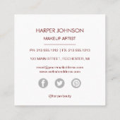 visitekaartje tropische zon (Achterkant)