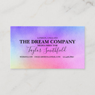 Visitekaartje Type waterverf