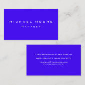 Visitekaartje Ultramarine Blue Manager (Voorkant / Achterkant)