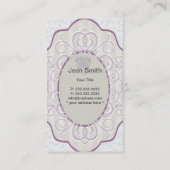 Visitekaartje van  aardbeien (Achterkant)