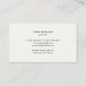 Visitekaartje van advocaat (Achterkant)