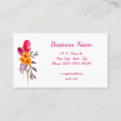 Visitekaartje van Afrikaanse vrouw (Achterkant)