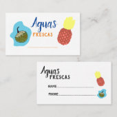 Visitekaartje van Aguas Frescas (Voorkant / Achterkant)