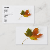 Visitekaartje van aple Leaf (Voorkant / Achterkant)