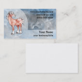 Visitekaartje van Appaloosa-paarden - Blauw en gri (Voorkant / Achterkant)