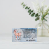 Visitekaartje van Appaloosa-paarden - Blauw en gri (Staand voorkant)