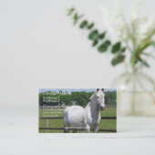 Visitekaartje van Arabische paarden (Staand voorkant)