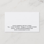 Visitekaartje van autoveiling (Achterkant)