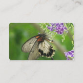 Visitekaartje van bestuivende vlinder (Achterkant)
