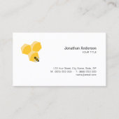 Visitekaartje van bijen en honingraat (Voorkant)