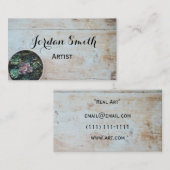 visitekaartje van bijtende cactus (Voorkant / Achterkant)