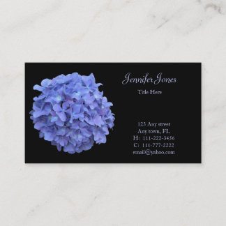 Visitekaartje van blauwe hydrangea Floral