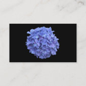 Visitekaartje van blauwe hydrangea Floral (Achterkant)