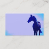 Visitekaartje van Blue Horse Silhouette (Achterkant)