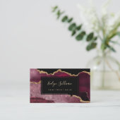 visitekaartje van burgundy ' s en goudmakerij (Staand voorkant)