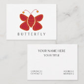 Visitekaartje van Butterfly Beauty Salon (Voorkant / Achterkant)