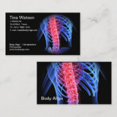 Visitekaartje van chiropractor (Voorkant / Achterkant)