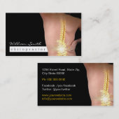 Visitekaartje van chiropractor (Voorkant / Achterkant)