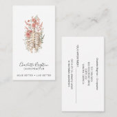 Visitekaartje van chiropractor (Voorkant / Achterkant)