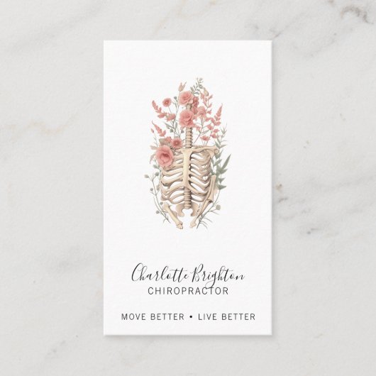 Visitekaartje van chiropractor (Voorkant)
