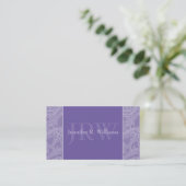Visitekaartje van Classy Monogram Periwinkle (Staand voorkant)