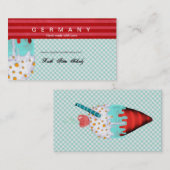 Visitekaartje van consumptie-ijs (Voorkant / Achterkant)