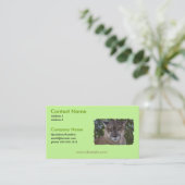 Visitekaartje van cougar Cat (Staand voorkant)