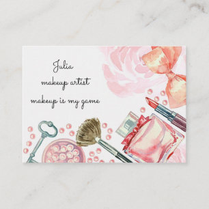 visitekaartje van creatieve make-up kunstenaar